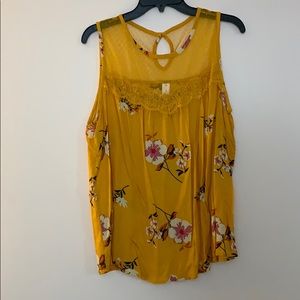 Yellow Floral Blouse